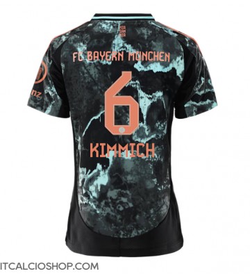 Bayern Munich Joshua Kimmich #6 Seconda Maglia Femmina 2024-25 Manica Corta